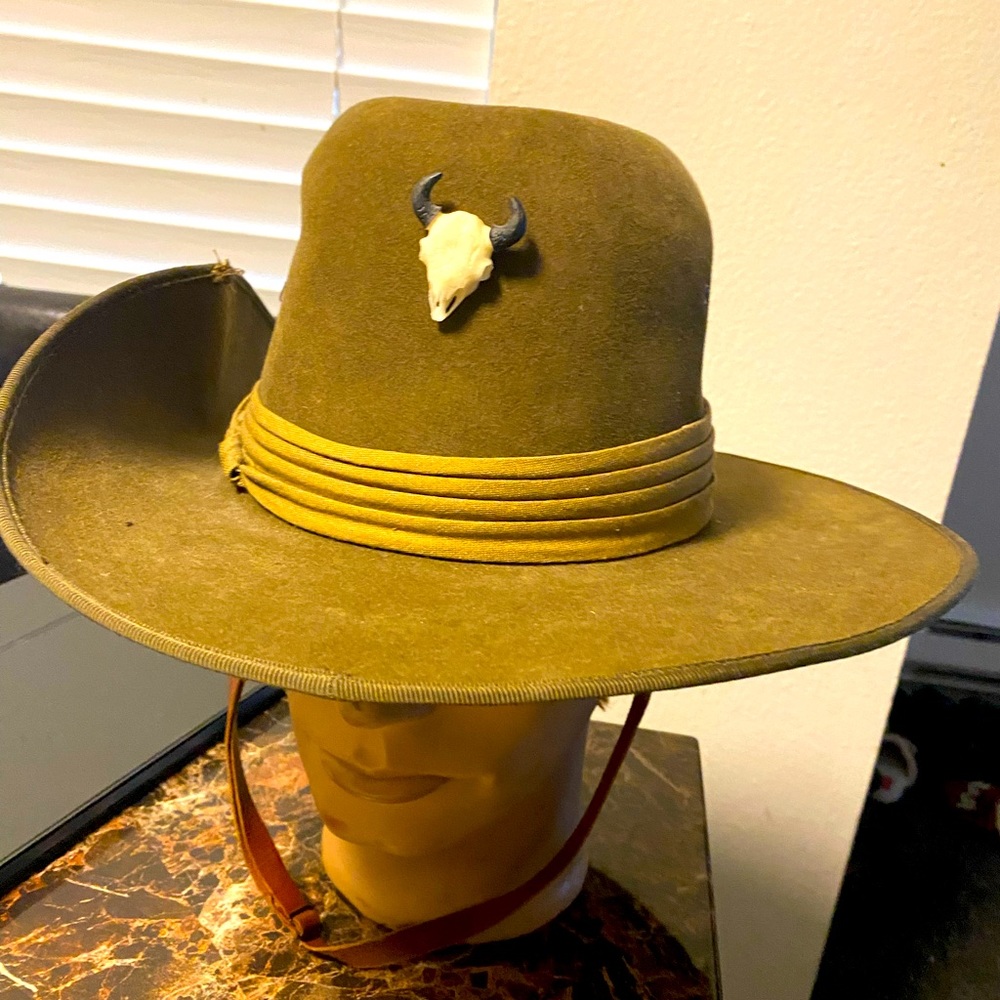 AKUBPRA Men’s Faux Felt Western Cowboy Wide Brim Fedora Sombrero Vaquero Hats